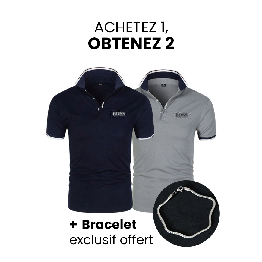 [ACHETEZ 1 OBTENEZ 2] Pack de 2 Polos Premiere